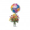 Le bouquet varié avec ballon